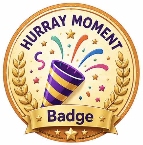 Hurray Moment Badge